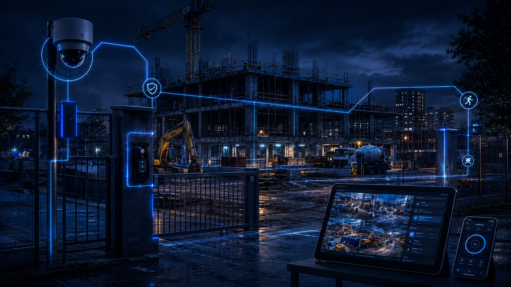 Surveillance vidéo nomade pour chantier
